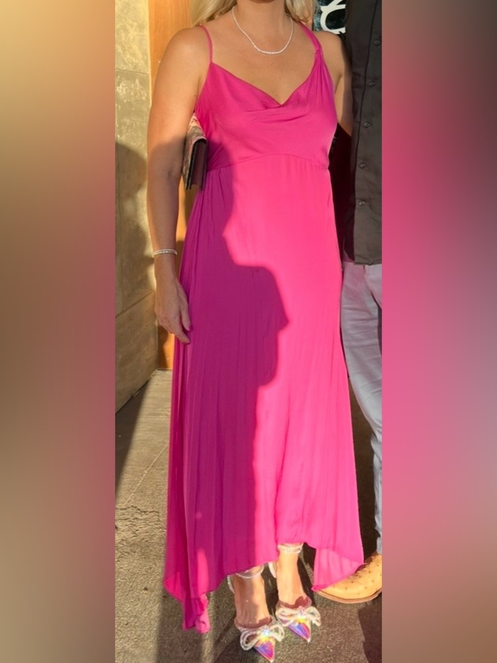 Anthropologie Maeve asymmetrical midi dress